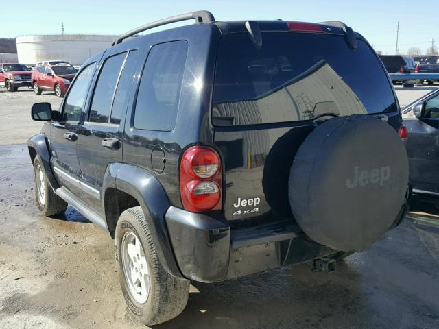 1J4GL48K36W228142 - 2006 JEEP LIBERTY BLACK photo 3