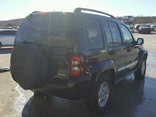 1J4GL48K36W228142 - 2006 JEEP LIBERTY BLACK photo 4