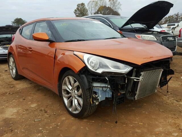 KMHTC6AD6DU162007 - 2013 HYUNDAI VELOSTER B ORANGE photo 1