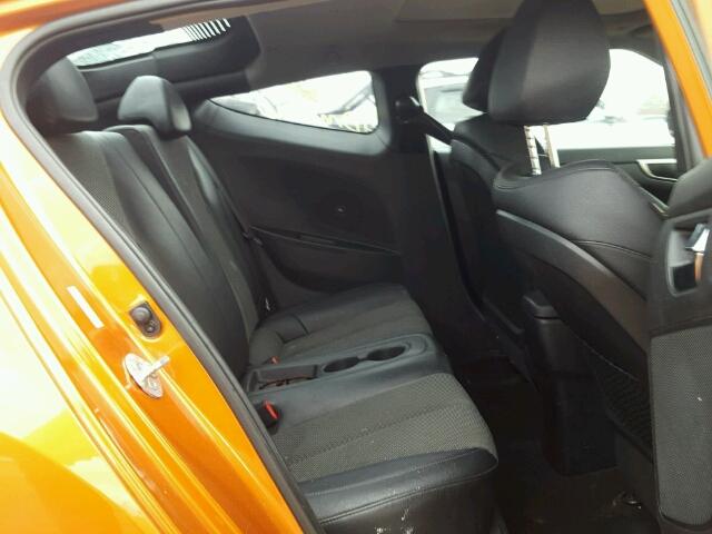 KMHTC6AD6DU162007 - 2013 HYUNDAI VELOSTER B ORANGE photo 6