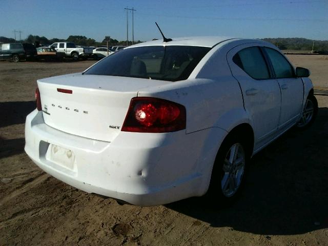 1C3CDZCBXDN590689 - 2013 DODGE AVENGER SX WHITE photo 4