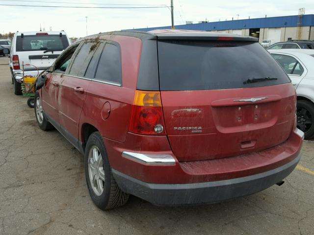 2C4GM68475R589333 - 2005 CHRYSLER PACIFICA T RED photo 3