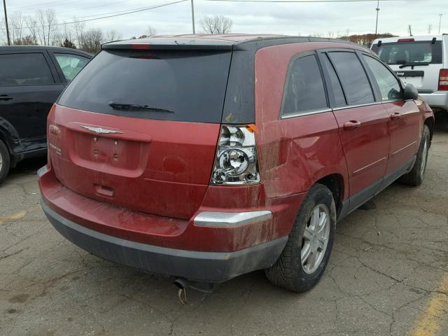 2C4GM68475R589333 - 2005 CHRYSLER PACIFICA T RED photo 4