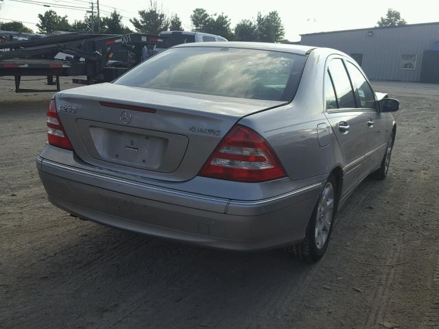 WDBRF92HX6F763645 - 2006 MERCEDES-BENZ C GENERATI BEIGE photo 4