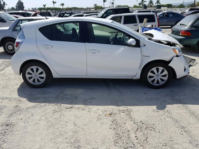 JTDKDTB30D1549297 - 2013 TOYOTA PRIUS C WHITE photo 9