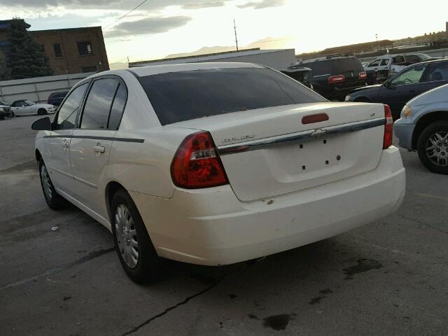 1G1ZT58F67F212051 - 2007 CHEVROLET MALIBU LT WHITE photo 3