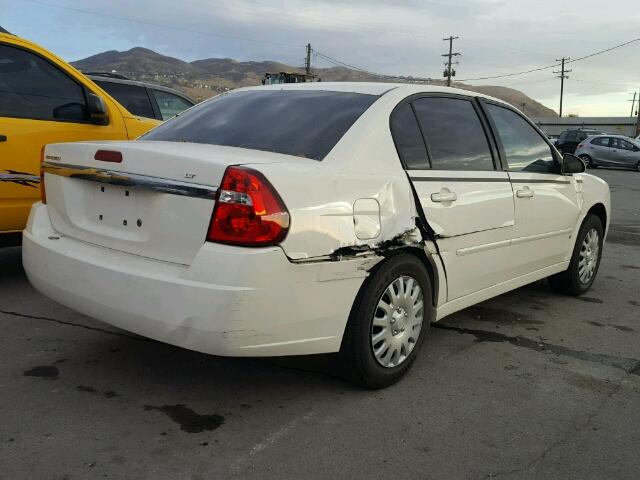 1G1ZT58F67F212051 - 2007 CHEVROLET MALIBU LT WHITE photo 4