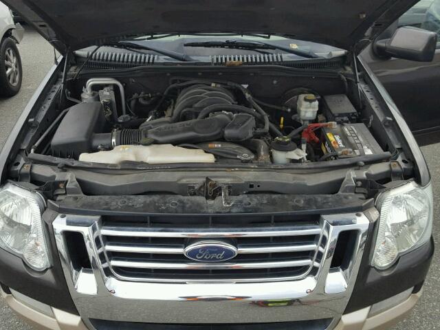 1FMEU74837UB81001 - 2007 FORD EXPLORER GRAY photo 7