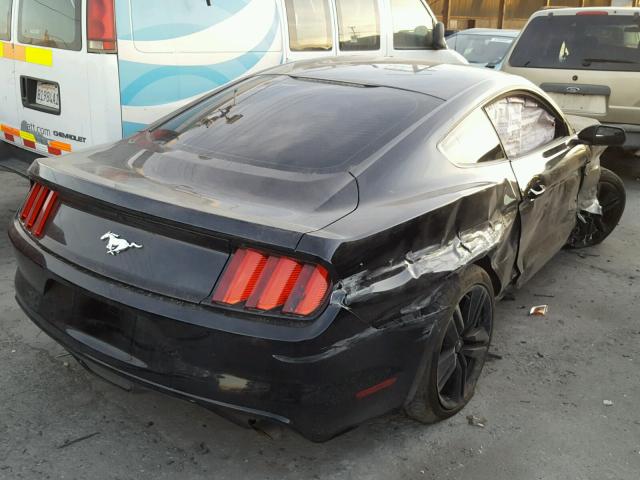 1FA6P8TH2H5257123 - 2017 FORD MUSTANG BLACK photo 4