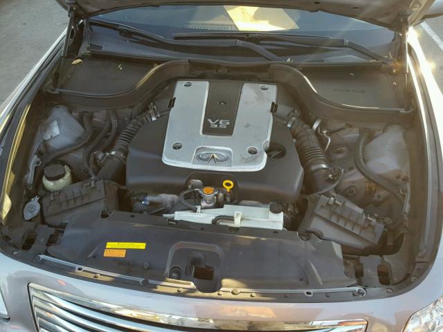 JNKBV61E58M223077 - 2008 INFINITI G35 GRAY photo 7