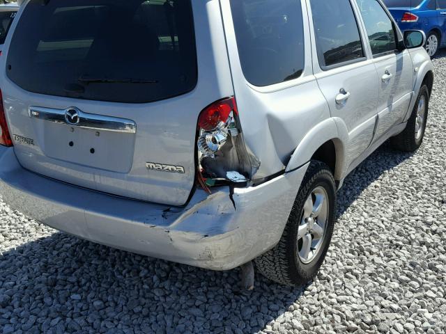 4F2CZ04136KM00329 - 2006 MAZDA TRIBUTE S SILVER photo 9