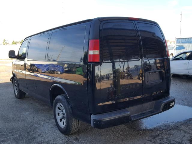 1GCFG15XX91117710 - 2009 CHEVROLET EXPRESS G1 BLACK photo 3