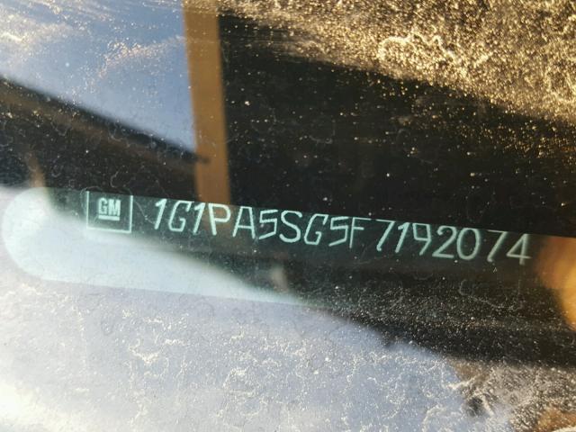 1G1PA5SG5F7192074 - 2015 CHEVROLET CRUZE LS BLACK photo 10