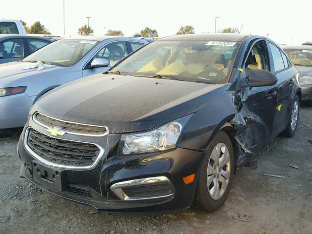 1G1PA5SG5F7192074 - 2015 CHEVROLET CRUZE LS BLACK photo 2