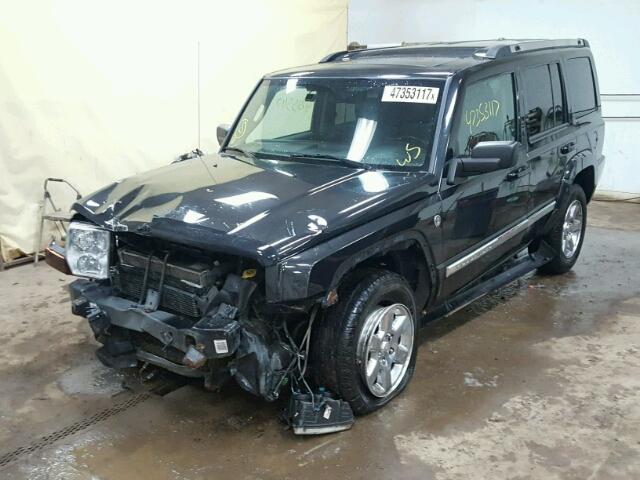 1J8HG58208C203765 - 2008 JEEP COMMANDER BLACK photo 2
