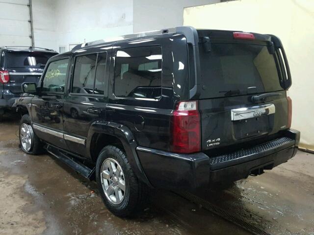 1J8HG58208C203765 - 2008 JEEP COMMANDER BLACK photo 3