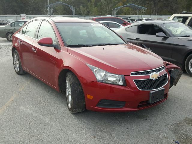 1G1PH5S91B7127892 - 2011 CHEVROLET CRUZE LTZ RED photo 1