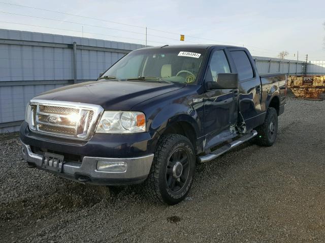 1FTPW14585FA76739 - 2005 FORD F150 SUPER BLUE photo 2