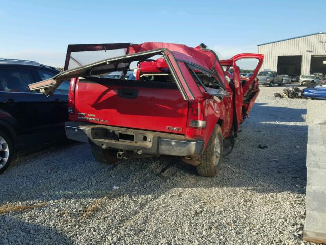 1GTR1VE08BZ162340 - 2011 GMC SIERRA C15 RED photo 4