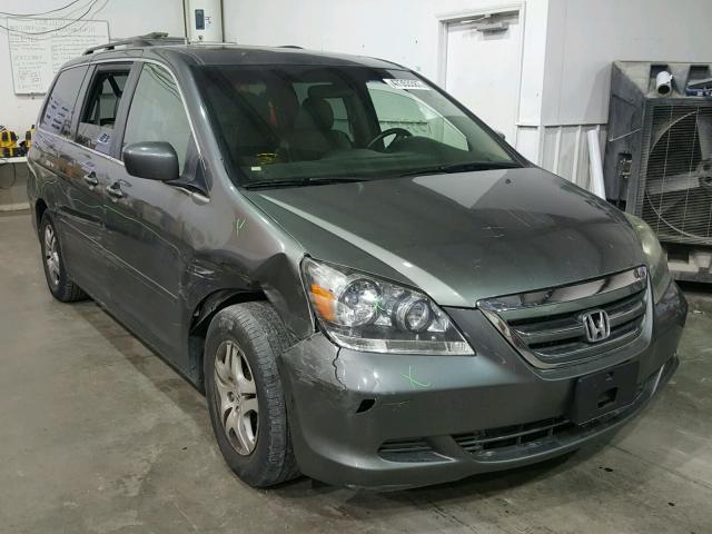 5FNRL38607B132132 - 2007 HONDA ODYSSEY EX GRAY photo 1