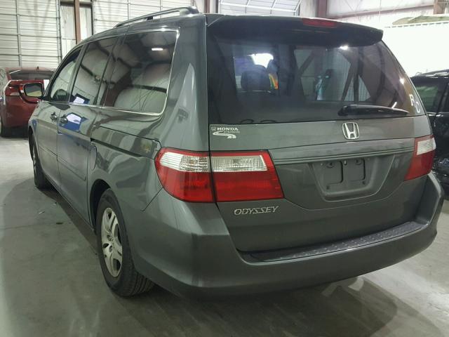 5FNRL38607B132132 - 2007 HONDA ODYSSEY EX GRAY photo 3