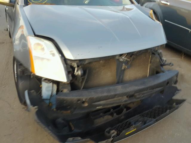 3N1AB61E18L737706 - 2008 NISSAN SENTRA 2.0 GRAY photo 9