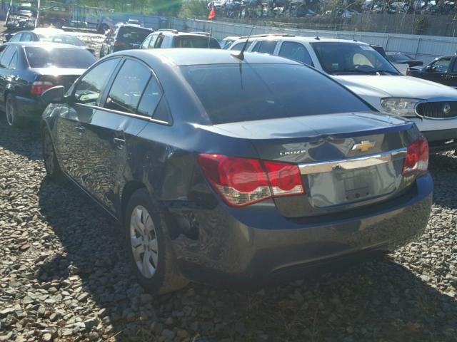 1G1PA5SH8D7221010 - 2013 CHEVROLET CRUZE LS GRAY photo 3