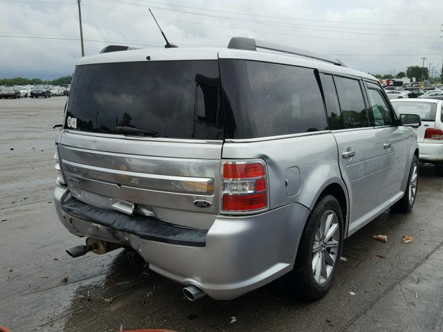 2FMGK5D86DBD21174 - 2013 FORD FLEX LIMIT SILVER photo 4