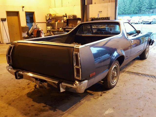 9H49H144993 - 1979 FORD RANCHERO BLUE photo 4