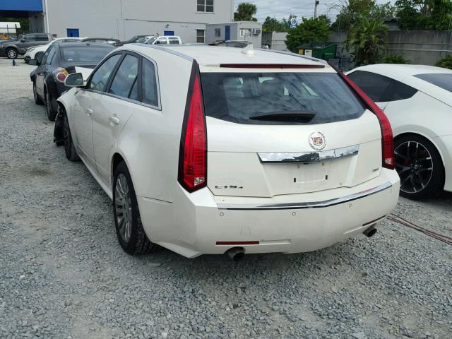 1G6DS8EV7A0102799 - 2010 CADILLAC CTS PREMIU WHITE photo 3