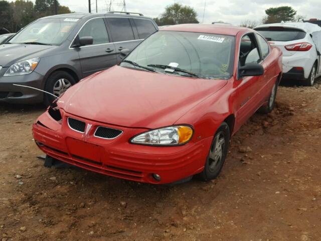 1G2NE12E3XM778158 - 1999 PONTIAC GRAND AM S RED photo 2