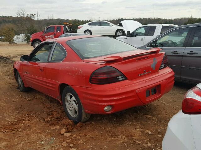 1G2NE12E3XM778158 - 1999 PONTIAC GRAND AM S RED photo 3