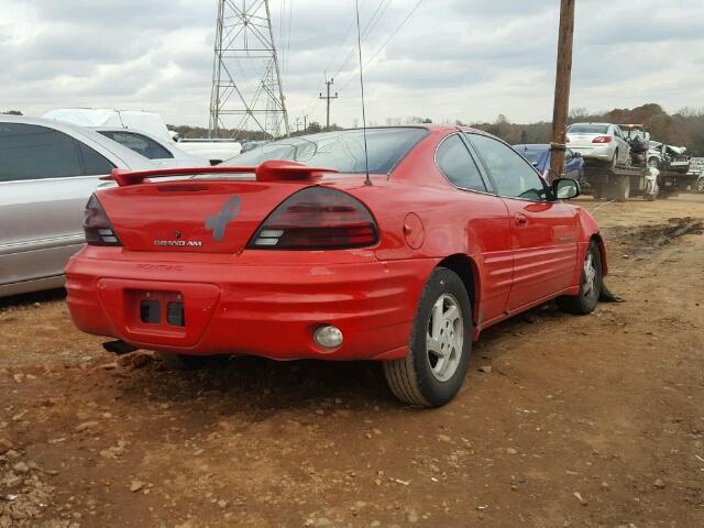 1G2NE12E3XM778158 - 1999 PONTIAC GRAND AM S RED photo 4