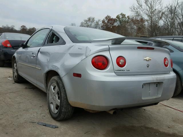 1G1AK15F777182436 - 2007 CHEVROLET COBALT LS GRAY photo 3