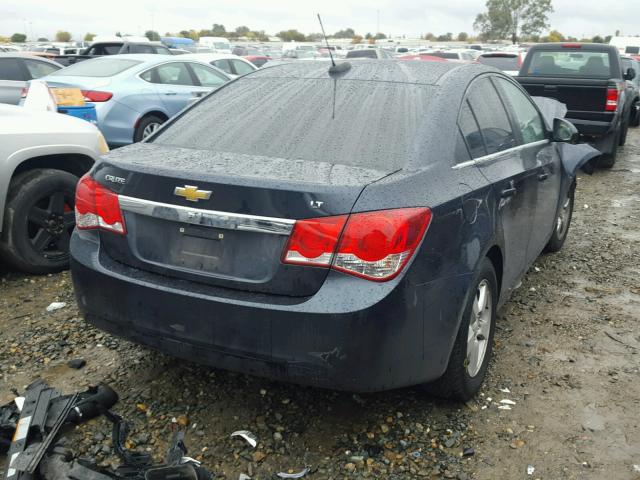 1G1PC5SB9F7139442 - 2015 CHEVROLET CRUZE LT BLUE photo 4