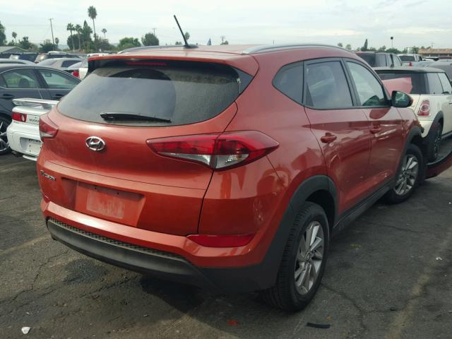 KM8J33A4XGU114035 - 2016 HYUNDAI TUCSON LIM ORANGE photo 4