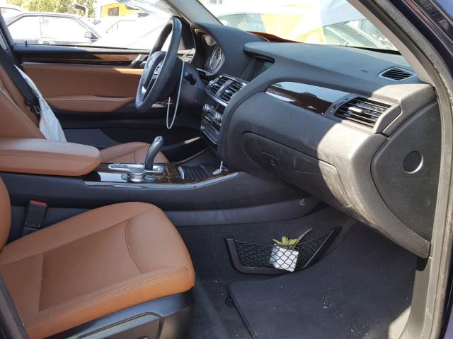 5UXWZ7C37H0V87290 - 2017 BMW X3 SDRIVE2 BLUE photo 5