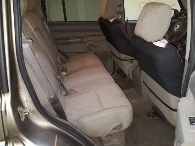 1J8HG48K96C203013 - 2006 JEEP COMMANDER BROWN photo 6