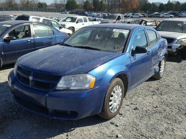 1B3CC4FB4AN149800 - 2010 DODGE AVENGER SX BLUE photo 2