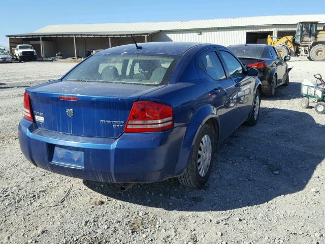 1B3CC4FB4AN149800 - 2010 DODGE AVENGER SX BLUE photo 4