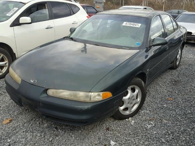 1G3WS52H6XF383454 - 1999 OLDSMOBILE INTRIGUE G GREEN photo 2