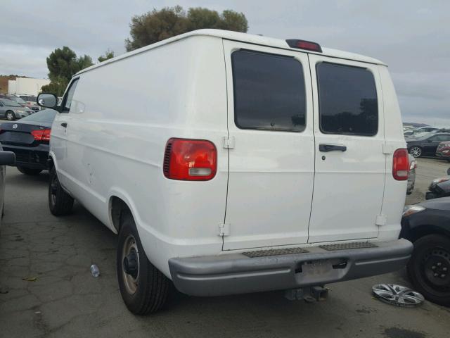 2B7KB31Z61K530023 - 2001 DODGE RAM VAN B3 WHITE photo 3