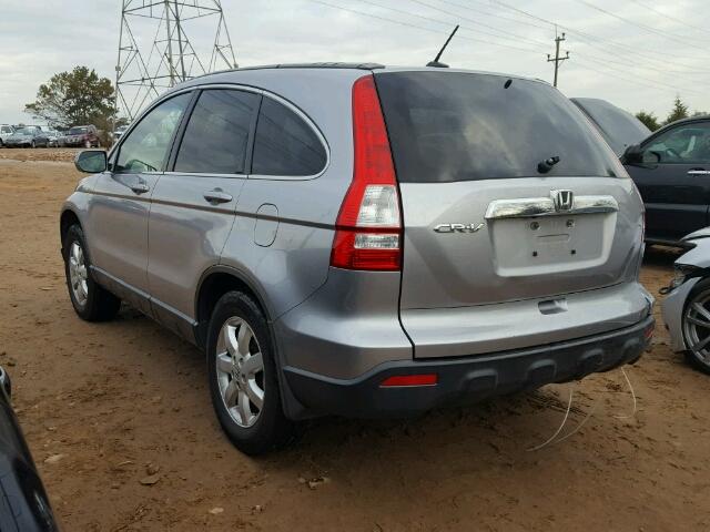 JHLRE38767C044673 - 2007 HONDA CR-V EXL SILVER photo 3