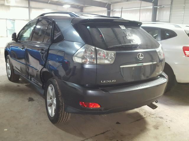 2T2HA31U44C020147 - 2004 LEXUS RX 330 CHARCOAL photo 3