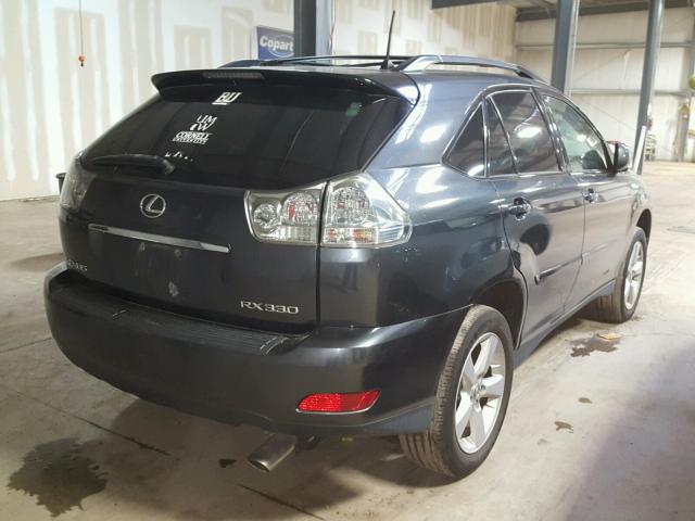 2T2HA31U44C020147 - 2004 LEXUS RX 330 CHARCOAL photo 4