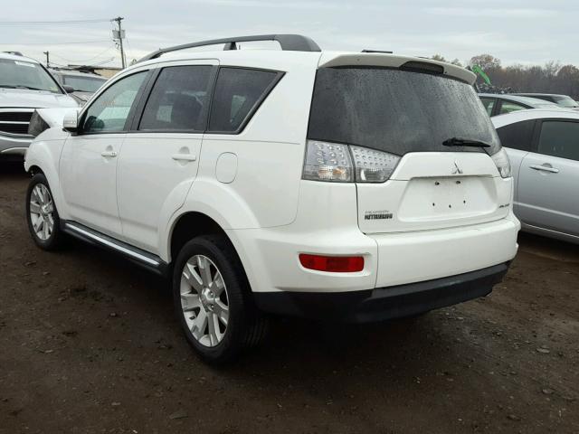 JA4AS3AW7CU002614 - 2012 MITSUBISHI OUTLANDER WHITE photo 3