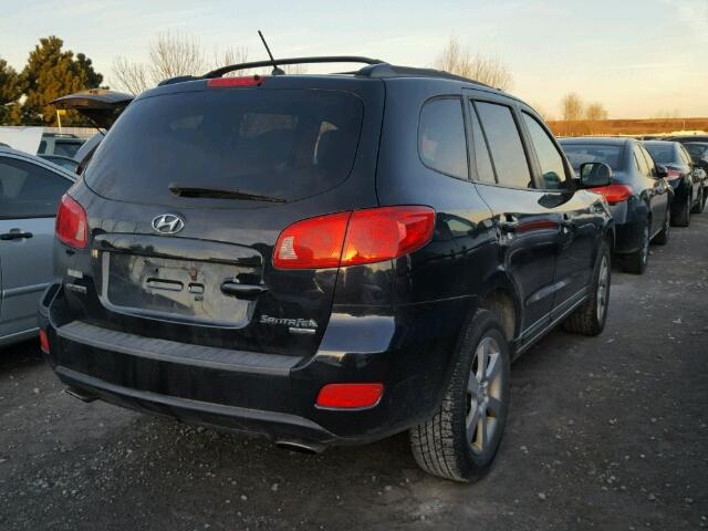 5NMSG13E67H025481 - 2007 HYUNDAI SANTA FE G BLACK photo 4