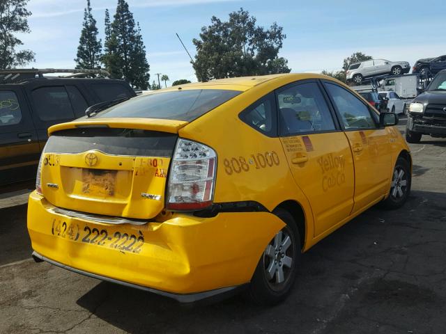 JTDKB20U993507623 - 2009 TOYOTA PRIUS YELLOW photo 4