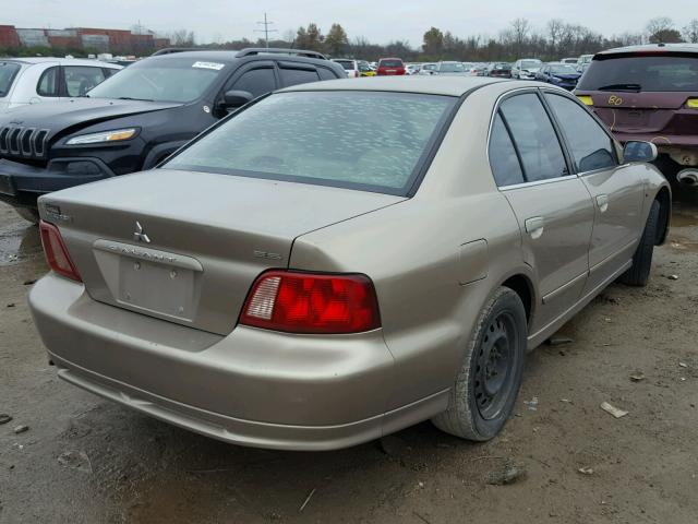 4A3AA46H32E123462 - 2002 MITSUBISHI GALANT ES TAN photo 4