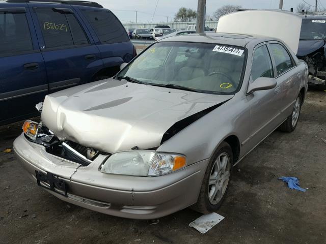 1YVGF22D725263773 - 2002 MAZDA 626 ES GRAY photo 2